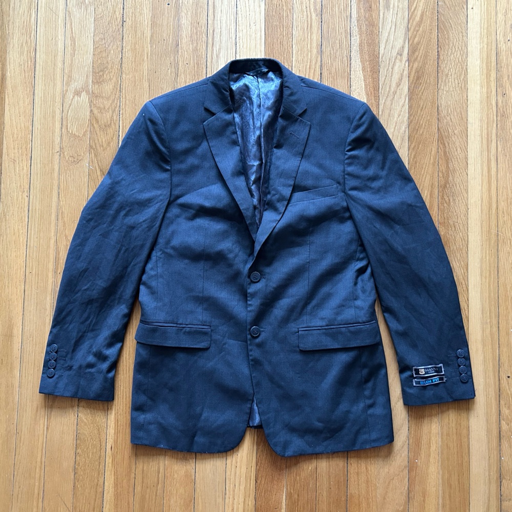 Gianni Uomo Dark Gray Men's Blazer Slim Fit - 38S